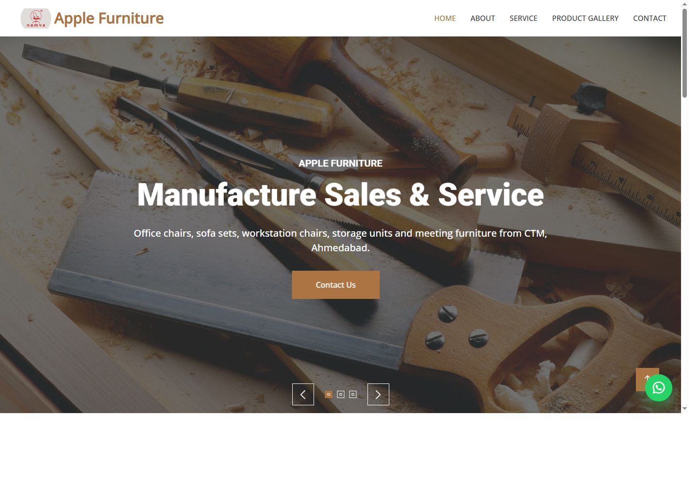 Apple Furniture live website preview